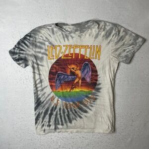 Led Zeppelin US Tour 1975 Tie Dye T Shirt M Medium Official Licensed